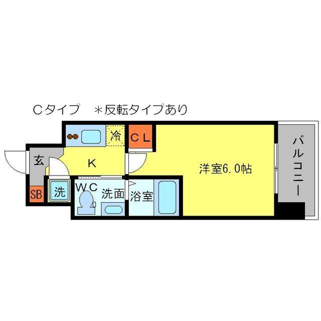 エスリード新梅田ノースポイント-1K(97586080)の間取り図