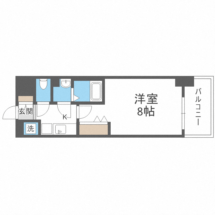 Ｌｕｘｅ海老江Ⅱ-1K(112155997)の間取り図