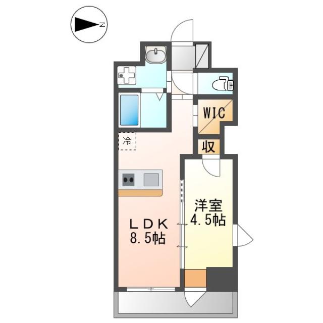 サウスガーデンレジデンス-1LDK(88051681)の間取り図