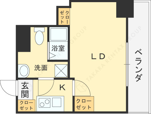 ｍｅｅｔＭｅ梅田西-1K(112495453)の間取り図