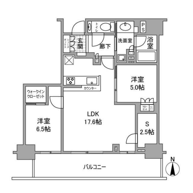 グランドメゾン新梅田タワー　ＴＨＥ　ＣＬＵＢ　ＲＥＳＩＤＥＮＣＥ-2SLDK(92501524)の間取り図