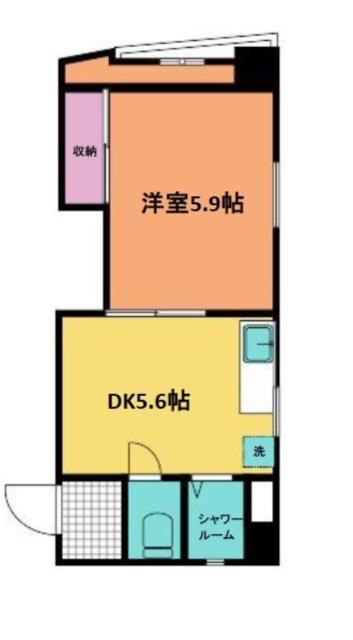 福島常盤マンション-1DK(95077423)の間取り図