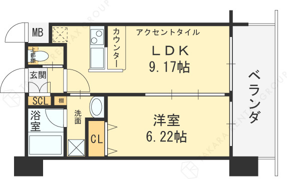 プレジオ海老江-1LDK(98066229)の間取り図