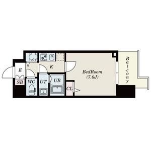 Ｓ－ＲＥＳＩＤＥＮＣＥ天満Ｇｒａｃｉｓ（グレイシス）-1K(91774029)の間取り図