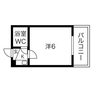 ルネッサンス新梅田-1K(92551492)の間取り図