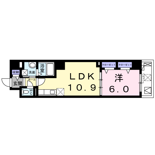 スピカコンフォート-1LDK(92259931)の間取り図