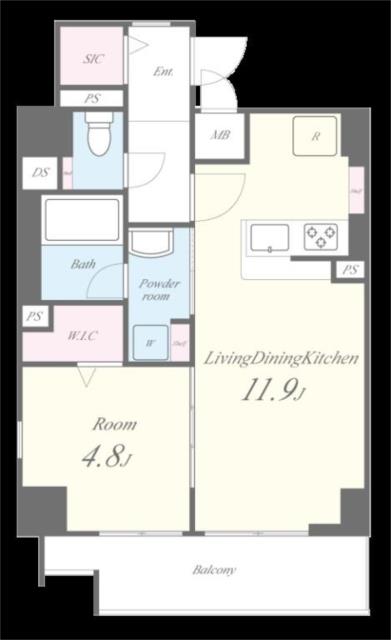 Ａｒｏｍｅ梅田-1LDK(112051613)の間取り図