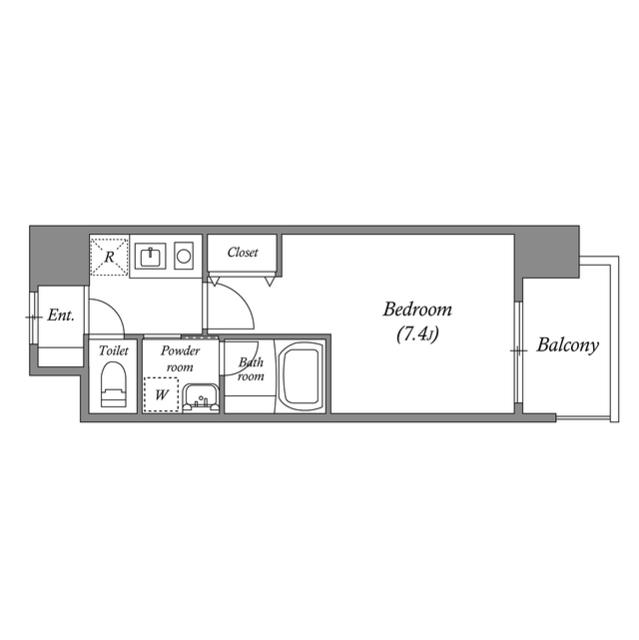 ＢＲＯＡＤ　新うめきたＲＥＳＩＤＥＮＣＥ-1K(102709926)の間取り図