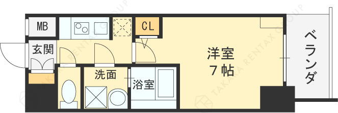 ＳーＲＥＳＩＤＥＮＣＥ福島Ａｌｏｖｉｔａ-1K(98163117)の間取り図