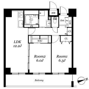 レジディア西天満（旧リヴァージュ西天満）-2LDK(111471688)の間取り図