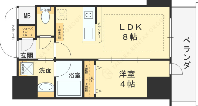 エステムコート大阪福島ルアーナ-1LDK(94890849)の間取り図