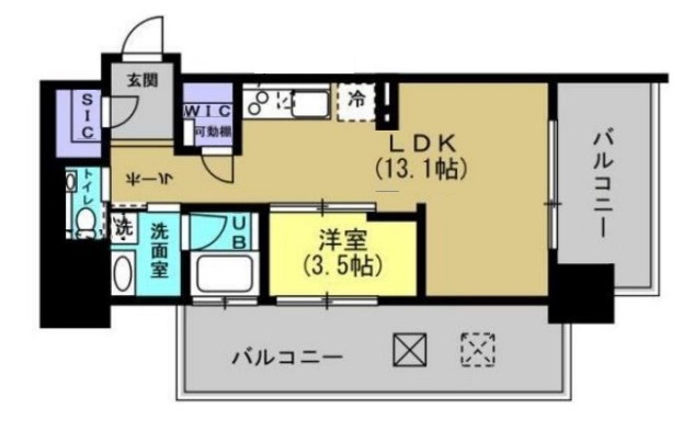 ベネチア天満橋-1LDK(97022595)の間取り図