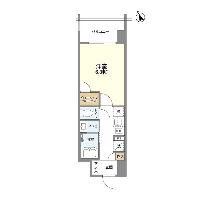 リビオメゾン西天満-1K(95022427)の間取り図
