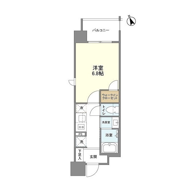 リビオメゾン西天満-1K(97210559)の間取り図