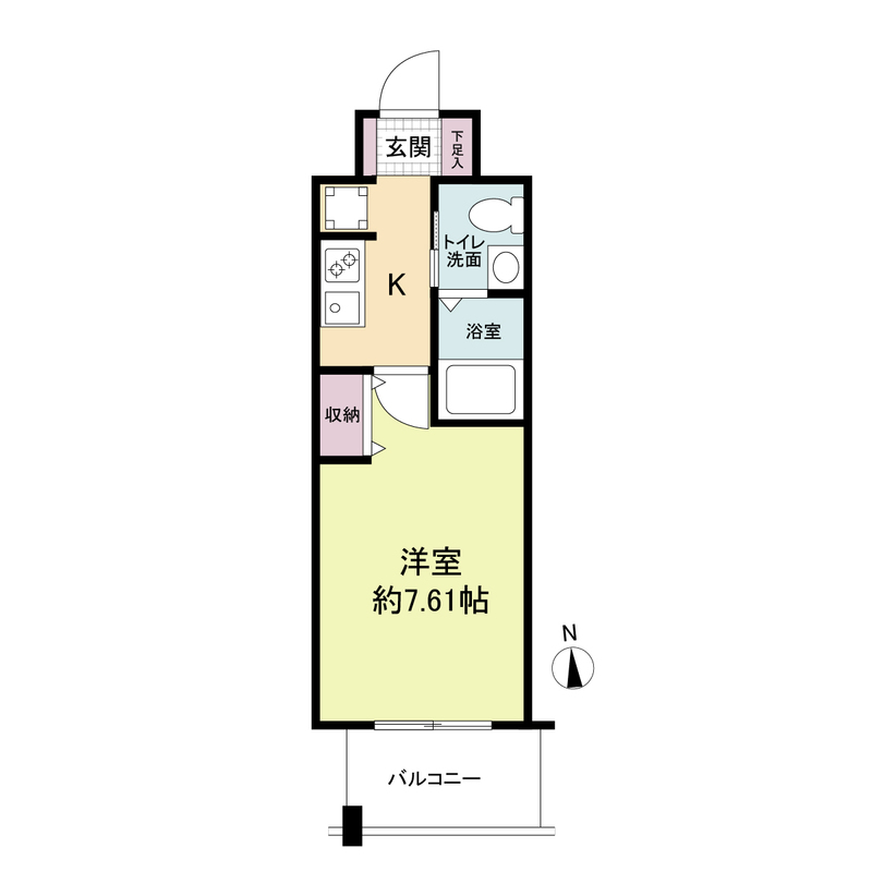 プライマル大阪天満宮-1K(111545334)の間取り図