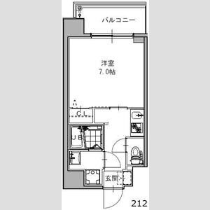 ＳーＲＥＳＩＤＥＮＣＥ福島ｇｒａｎｄｅ-1K(98218028)の間取り図
