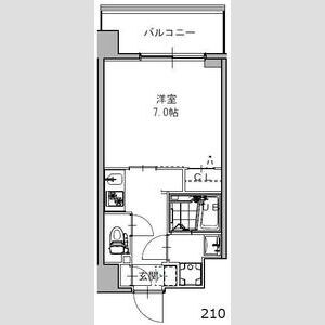 ＳーＲＥＳＩＤＥＮＣＥ福島ｇｒａｎｄｅ-1K(103275445)の間取り図