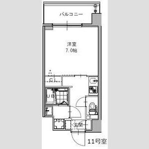 ＳーＲＥＳＩＤＥＮＣＥ福島ｇｒａｎｄｅ-1K(105056932)の間取り図