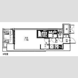 ＳーＲＥＳＩＤＥＮＣＥ大阪同心-1K(96986438)の間取り図
