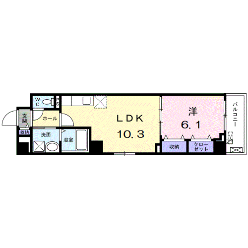 メゾン大淀-1LDK(97655551)の間取り図