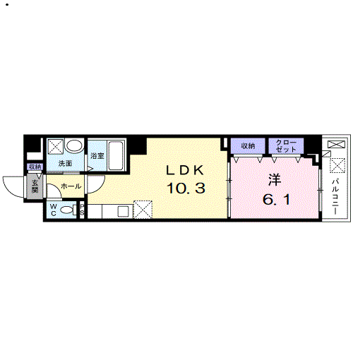 メゾン大淀-1LDK(97655262)の間取り図