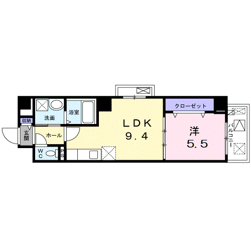 メゾン大淀-1LDK(97655332)の間取り図