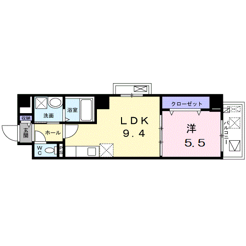 メゾン大淀-1LDK(97655423)の間取り図