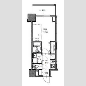 ＳーＲＥＳＩＤＥＮＣＥ福島玉川Ｕｎｏ-1K(97728151)の間取り図