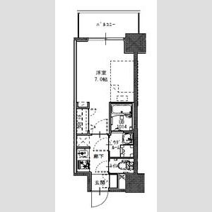 ＳーＲＥＳＩＤＥＮＣＥ福島玉川Ｕｎｏ-1K(97728111)の間取り図