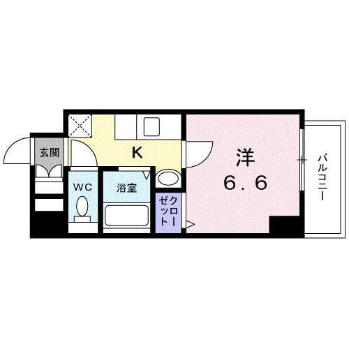 ＳＥＲＥＮＡ大阪天満宮-1K(105053041)の間取り図