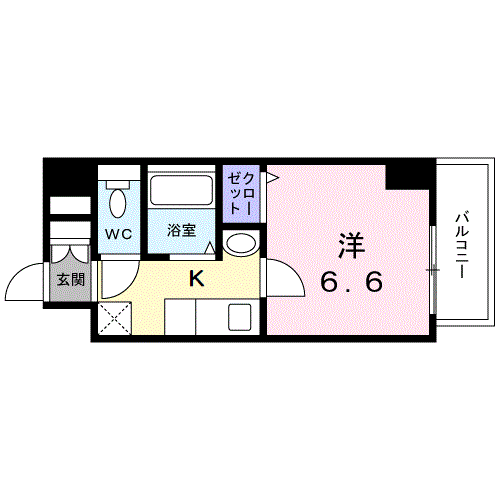ＳＥＲＥＮＡ大阪天満宮-1K(110687845)の間取り図