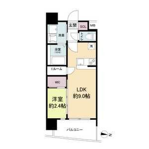セレニテ天六リアン-1LDK(98033667)の間取り図