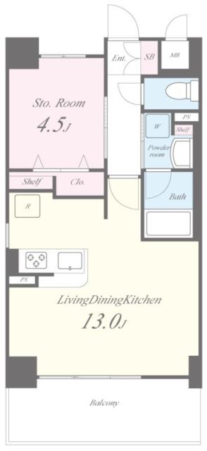 サンセール豊崎-1LDK(98239619)の間取り図
