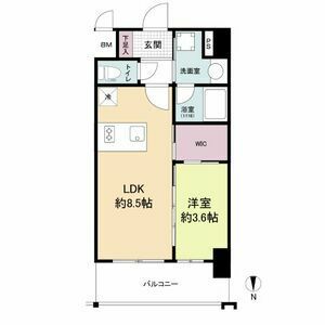 リヴェント福島-1LDK(99118911)の間取り図