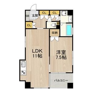 Ｋ．Ｈ．Ｅ-1LDK(105288910)の間取り図