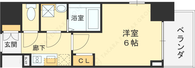 ＪＭＦレジデンス海老江-1K(102499723)の間取り図