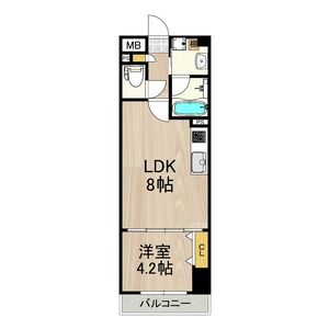 インプルーブ天六-1LDK(102981899)の間取り図