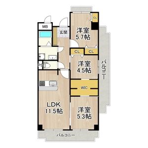 インプルーブ天満橋-3LDK(103213143)の間取り図