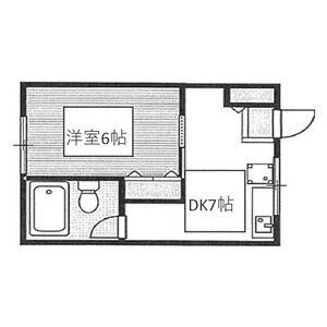 Ｃｏｌｌｅｃｔｉｏｎ福島西-1DK(111053775)の間取り図