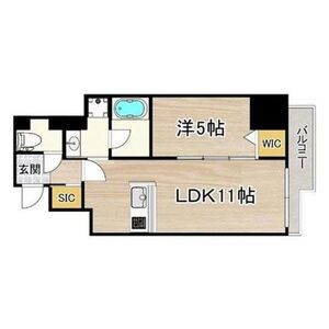 フェルザ福島-1LDK(105441930)の間取り図
