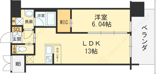 プレジオ梅田-1LDK(105267059)の間取り図