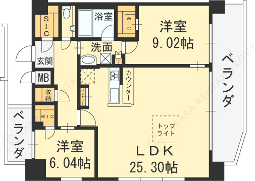 プレジオ梅田-2LDK(105267181)の間取り図