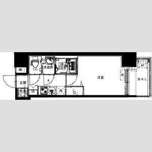 フォーリアライズ福島ルノン-1K(110752502)の間取り図