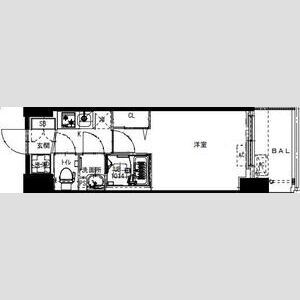 フォーリアライズ福島ルノン-1K(110752727)の間取り図