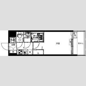 フォーリアライズ福島ルノン-1K(110752772)の間取り図