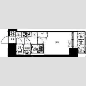 フォーリアライズ福島ルノン-1K(110752509)の間取り図