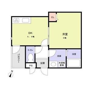 コンフォルタ中津-1DK(110825770)の間取り図
