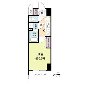 ソルテラス本庄西クレアスト-1K(111097815)の間取り図