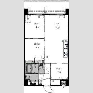 Ａｌｉｖｉｓ野田阪神-3LDK(111474884)の間取り図