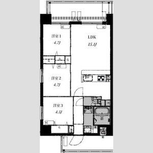 Ａｌｉｖｉｓ野田阪神-3LDK(111474908)の間取り図